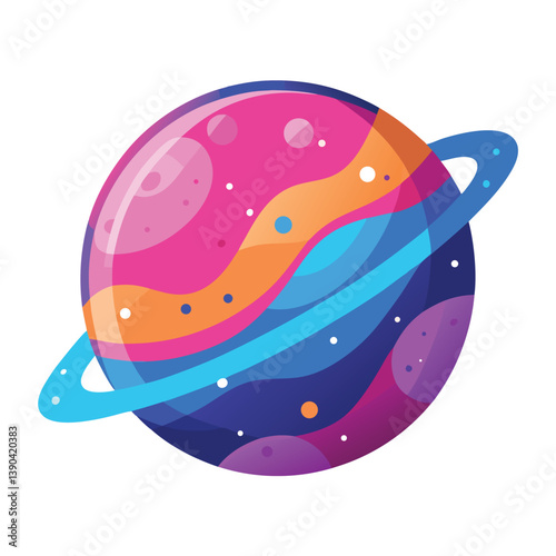 colorful-planet-galaxy-on-white-background