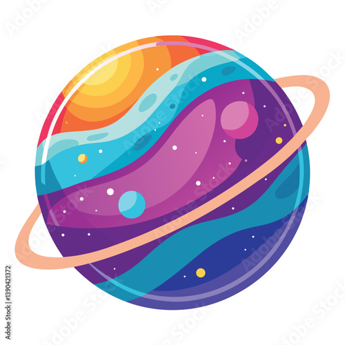 colorful-planet-galaxy-on-white-background