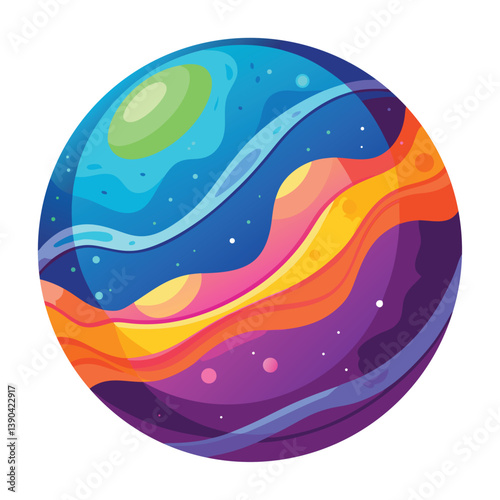 colorful-planet-galaxy-on-white-background