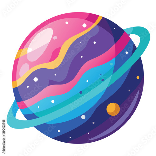 colorful-planet-galaxy-on-white-background