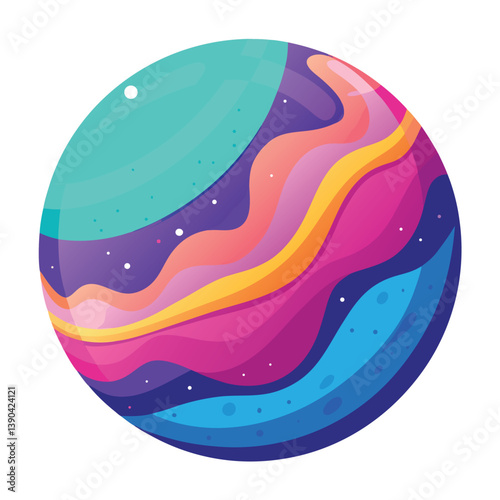 colorful-planet-galaxy-on-white-background
