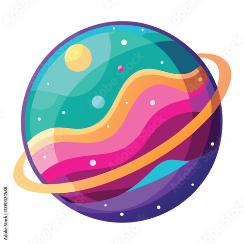 colorful-planet-galaxy-on-white-background
