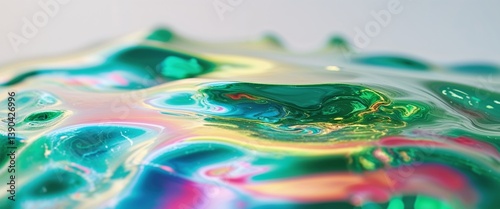 Stunning Iridescent Liquid Texture Background