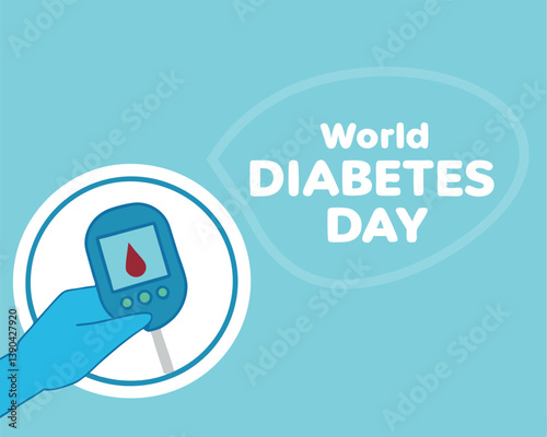 World Diabetes Day awareness: monitoring blood glucose for healthy diabetes management.