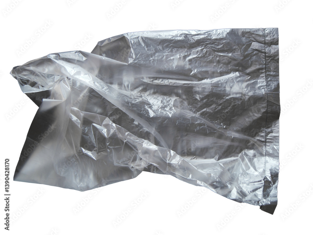 Fototapeta premium Plastic bag with alpha channel for overlays. Can be used as overlay elements for design projects. 