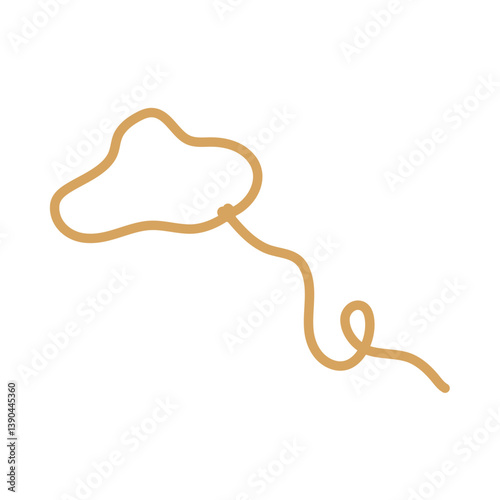 Lasso rope. Vector illustration.