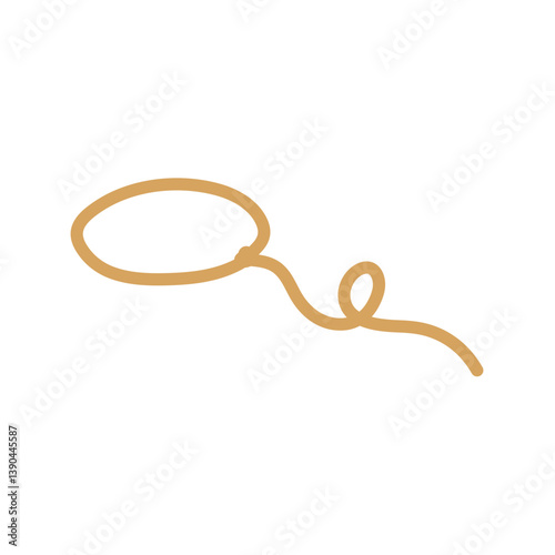 Lasso rope. Vector illustration.