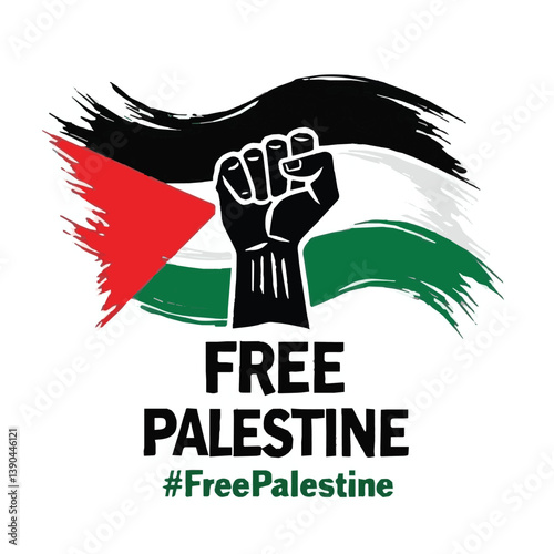 Free Palestine Vector Design Powerful Symbol of Resistance and Solidarity