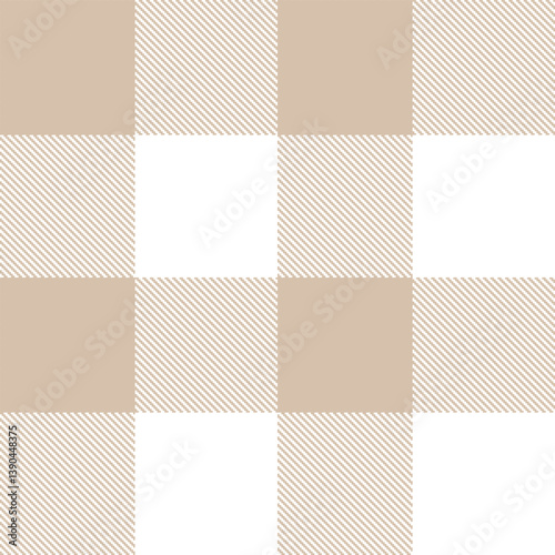 Dark putty Seamless Tartan with Traditional white accents Fabric Design