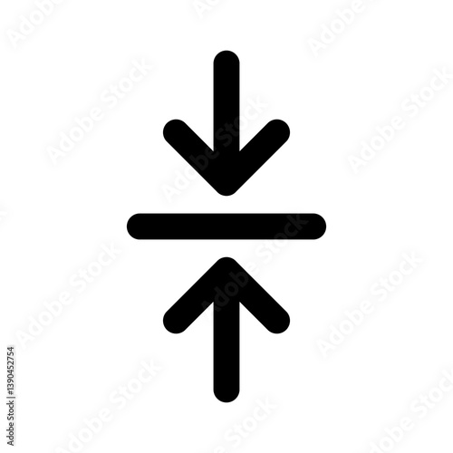 Vertical resize icon. Vector illustration design