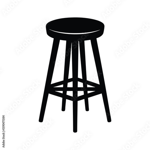 bar stool silhouette art