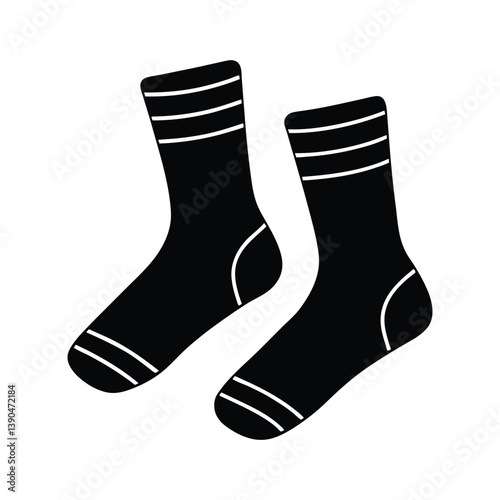 socks of a silhouette art