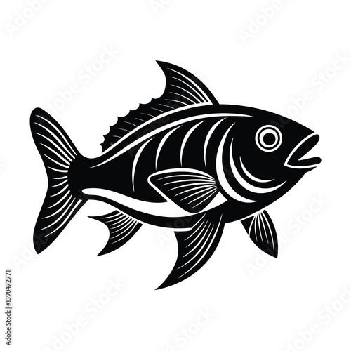 fish on a white background