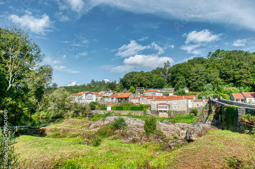 Obraz na płótnie Negreira is a municipality in Galicia located west of Santiago de Compostela. It borders the municipalities of Ames and San Sebastián. w salonie