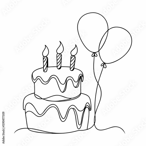 birthday cake with candles
