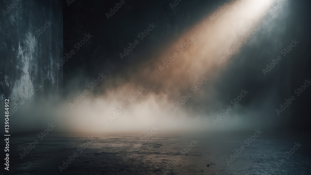 Texture dark concentrated floor with mist or fog. Black, dark, and gray abstract cement wall and studio space, interior texture for showcasing products. Texture dark concentrated floor with mist or fog. Black, dark, and gray abstract cement wall and studio space, interior texture for showcasing products.