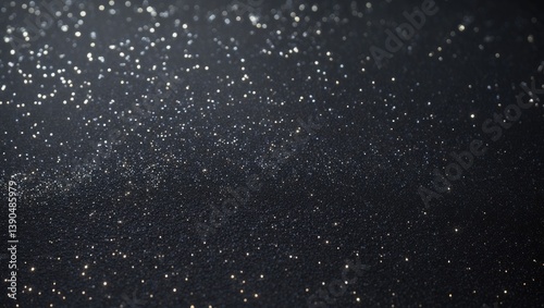 Texture of dark foam featuring glitter