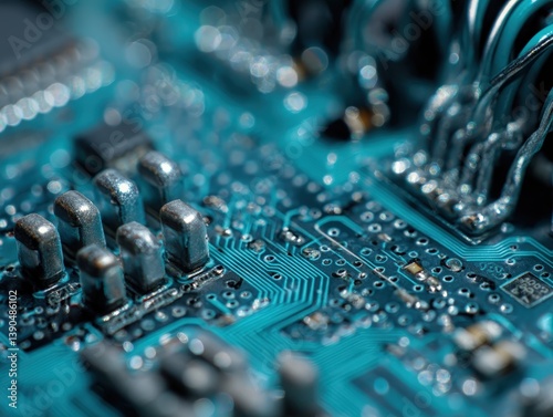 Close-up of an electronic c...