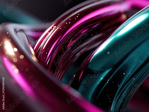 Curved abstract shapes inte...