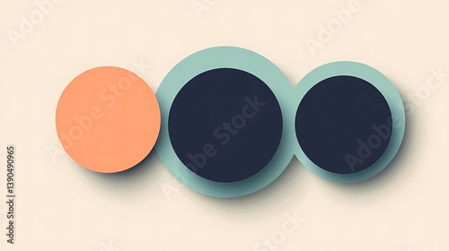Three overlapping circles in pastel colors.