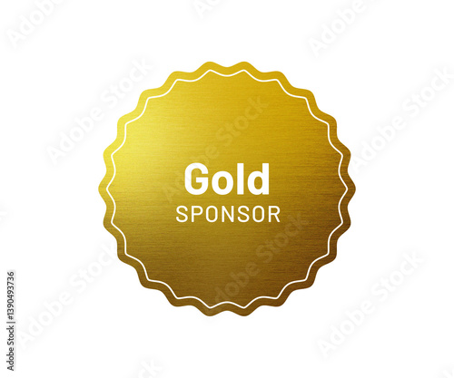 Gold Sponsor Badge PNG