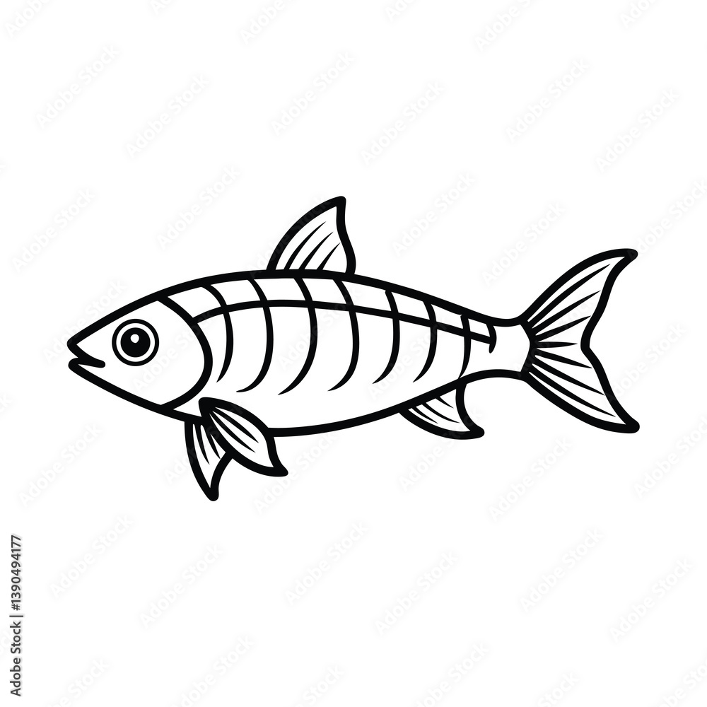 Fototapeta premium fish on a white background