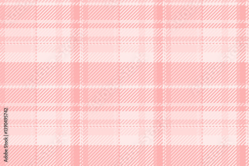 Canvas Print Soft pink plaid pattern, delicate and subtly textured