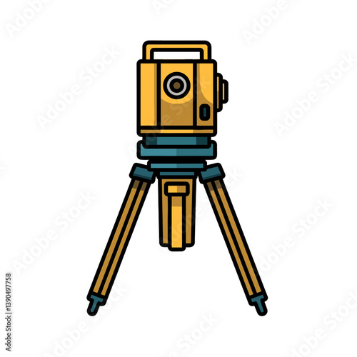 Theodolite SVG Vector Design Illustration