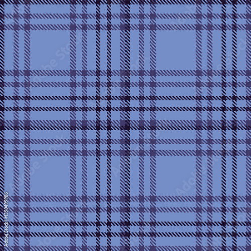 Plaid pattern seamless. Dark soft blue & Soft twilight Tartan Fabric Design. 
