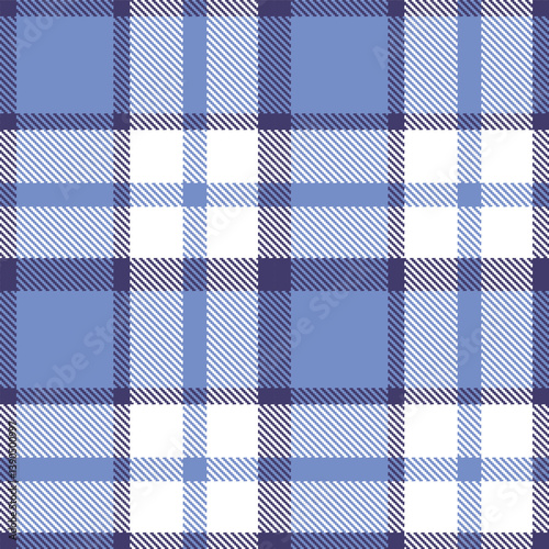 Rustic twilight and Pastel soft blue Seamless Tartan Fabric Design