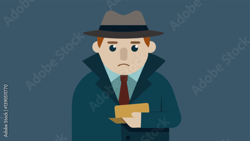 Personal Touch The detective gently holding a personal belonging of a victim with a somber expression showing the emotional weight of the cold case they are trying to solve.