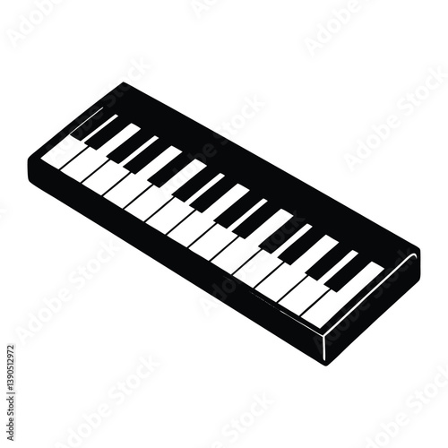 piano keys vector illustration