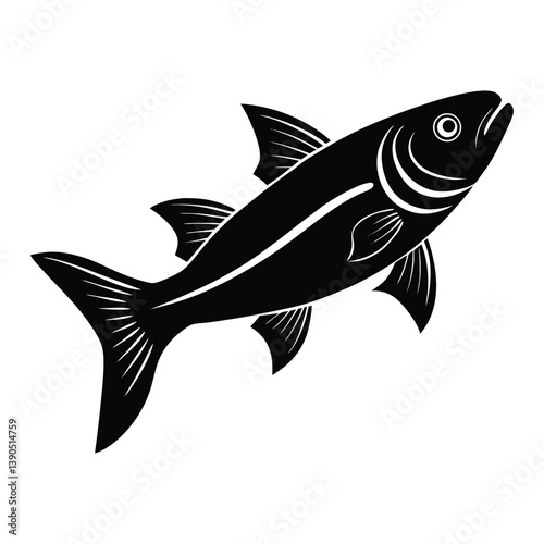 shining herring marine fish heavily details.