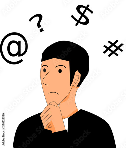 Concept of a person thinking about business growth. marketing strategies. small businesses. investment opportunities through insightful business articles.