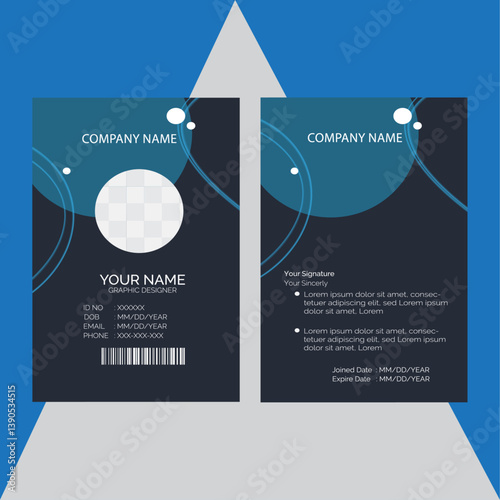 Modern Minimalist creative id card design