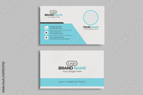 Double-Sided Business Card Template | Editable Vector Business Card | Minimalist Contact Card Template
