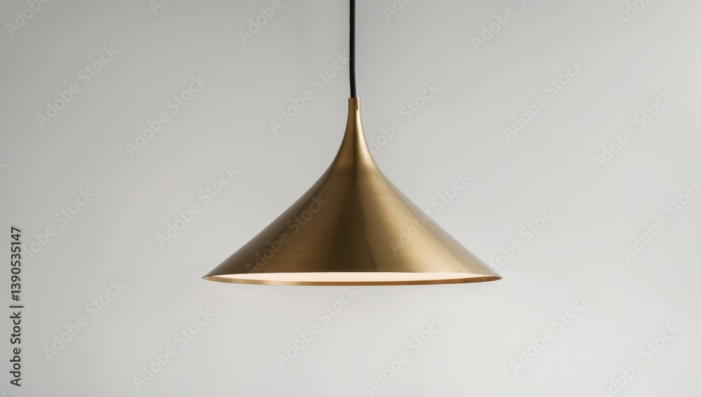 Fototapeta premium Brass pendant light fixture