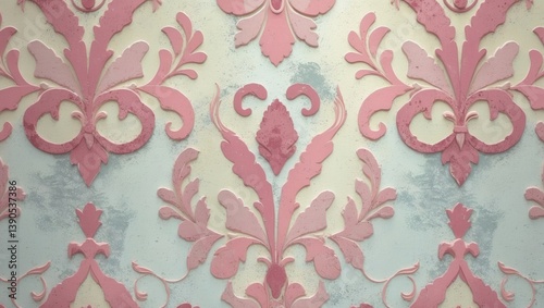 Gorgeous designs featuring patterns on textured cement wallpaper.