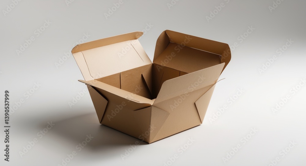 Burger box isolated on a white background Burger box isolated on a white background