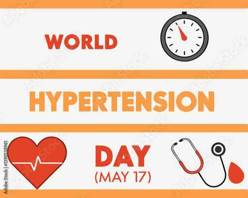 World Hypertension Day Banner: Time for a Heart Health Checkup.