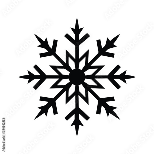 snowflake isolated on white background