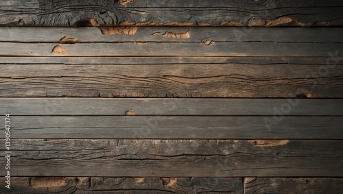 Aged and worn antique grey board crafted from rough sawn planks featuring a vintage weathered textured grain grunge backdrop