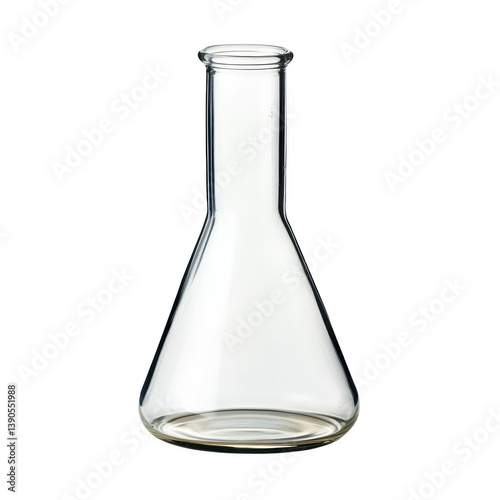Scientific experiment setup with empty glass beaker for lab research