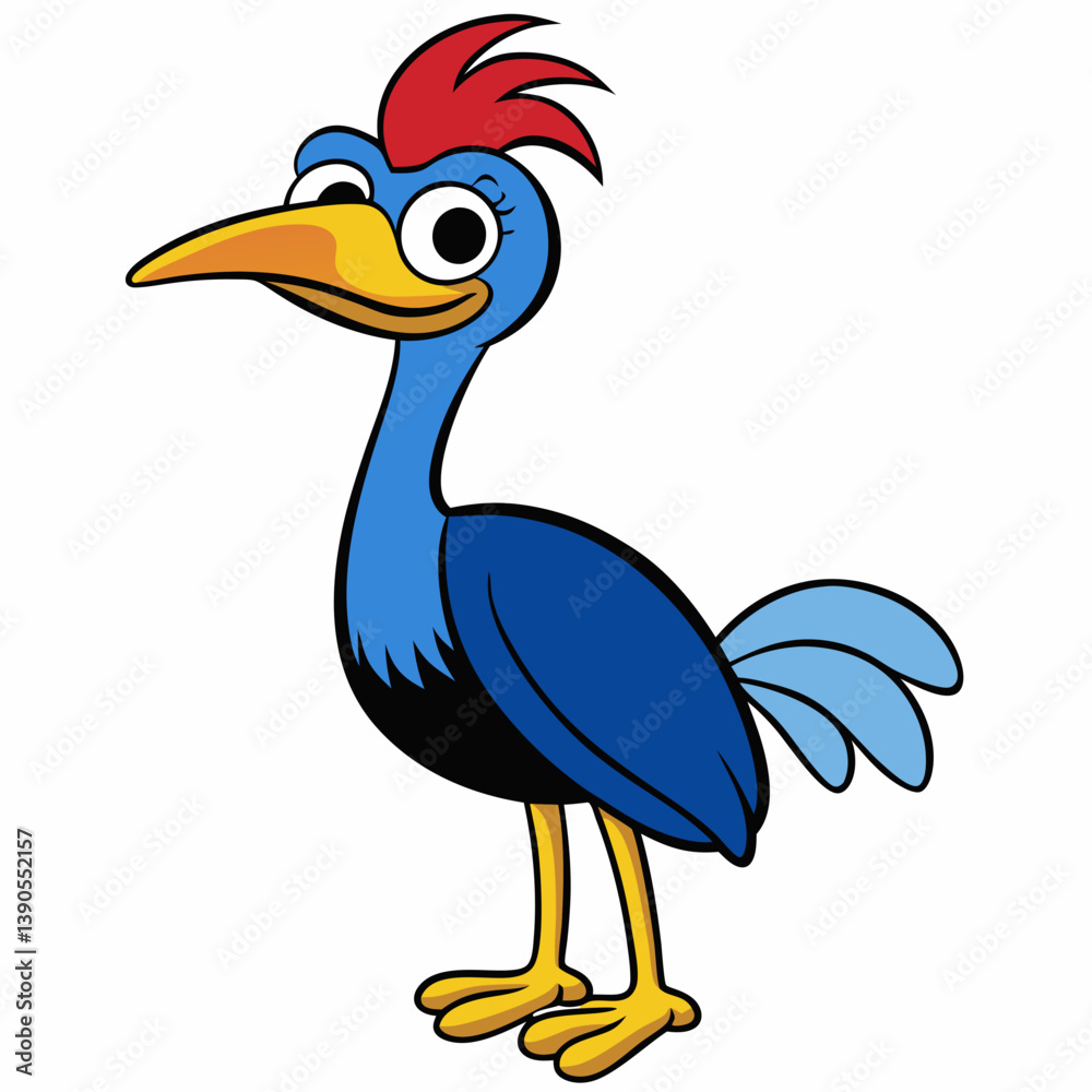 Obraz premium heron bird cartoon