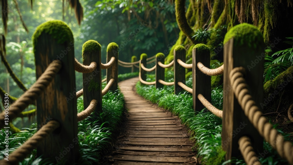 Fototapeta premium Weeds depend on a tree in the rain forest.