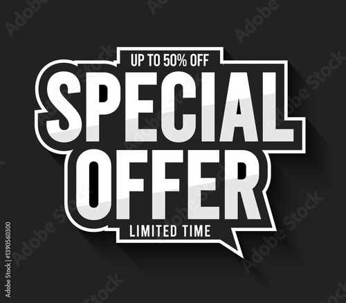 Banner design. Special offer