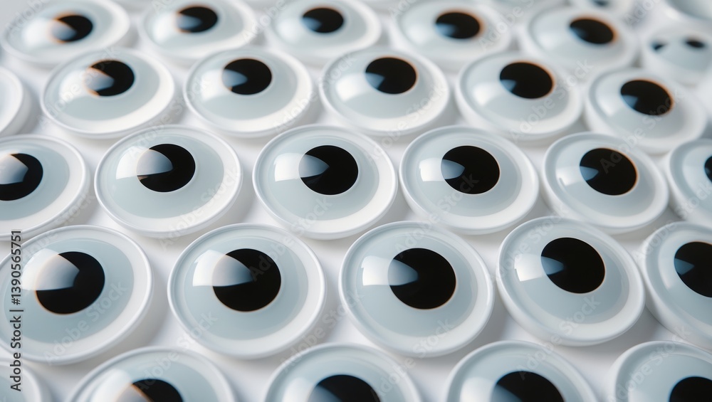 Various Sets of Googly Eyes Separated on Light Background. Various Sets of Googly Eyes Separated on Light Background.