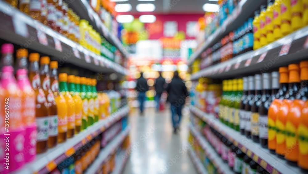 supermarket with blurred background supermarket with blurred background