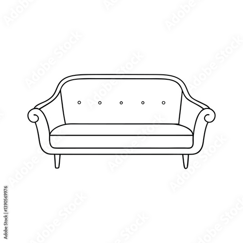 sofa isolated on white background