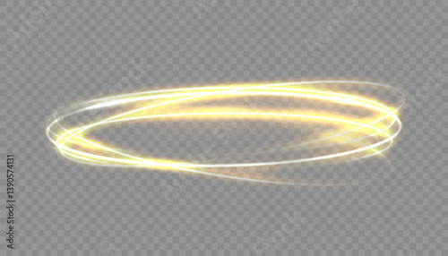 Radiant gold twirl loops in circular light motion.
Shimmering arc sparkles as glowing vector fire line.
Round light spin flows with dynamic sparkling rhythm.